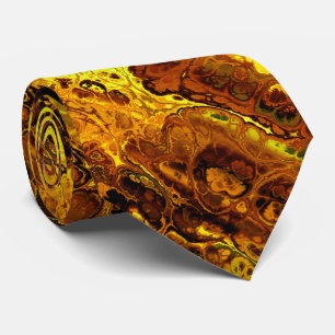 Fire Fractal Art 7 Tie