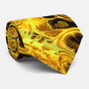 Fire Fractal Art 9 Tie
