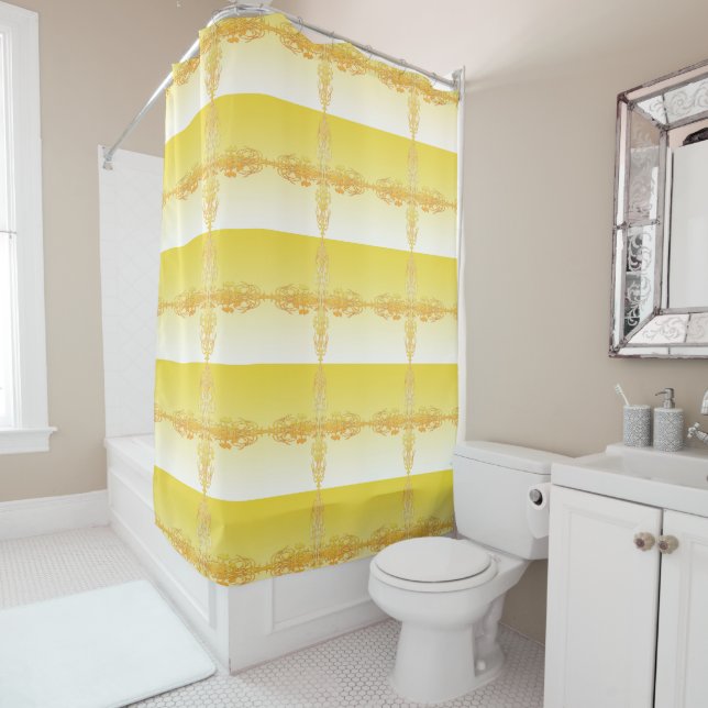 Fire Gate Shower Curtain (In Situ)