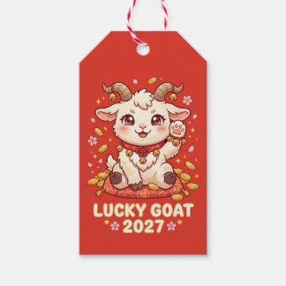 Fire Goat 2027 Lunar New Year Gift Tag