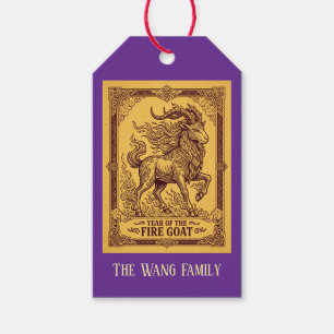 Fire Goat 2027 Lunar New Year Tags