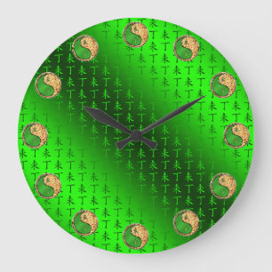 Fire Goat Large Clock