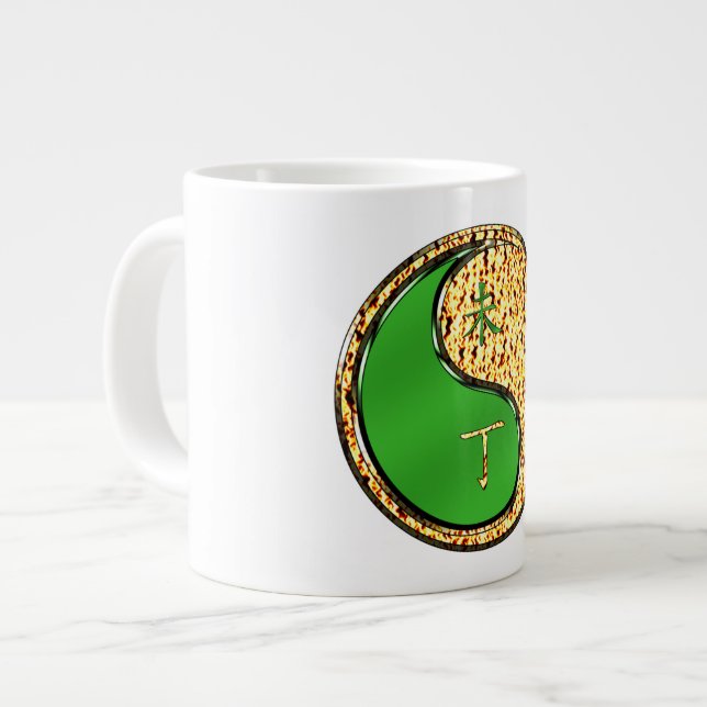 Fire Goat Large Coffee Mug (Front Left)