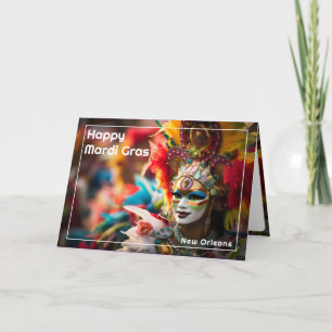 💚💜💛Fire & Gold: Mardi Gras Spectacle Card