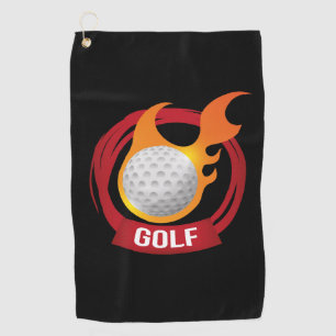 Fire Golf Towel