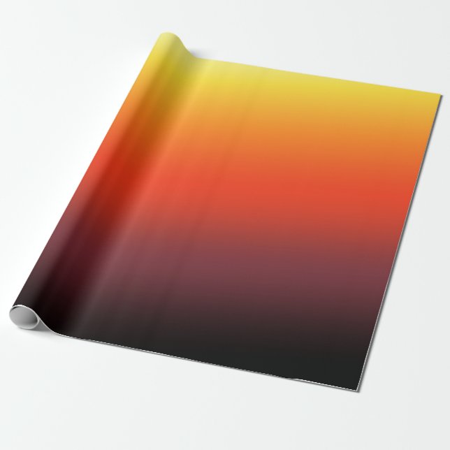 Fire Gradient Wrapping Paper (Unrolled)