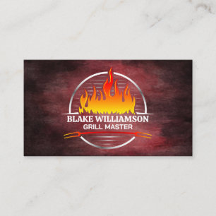 Fire Grill Restaurant Business Card
