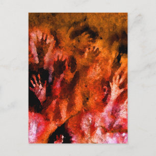 Fire Hands Postcard