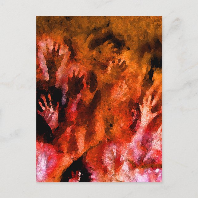 Fire Hands Postcard (Front)