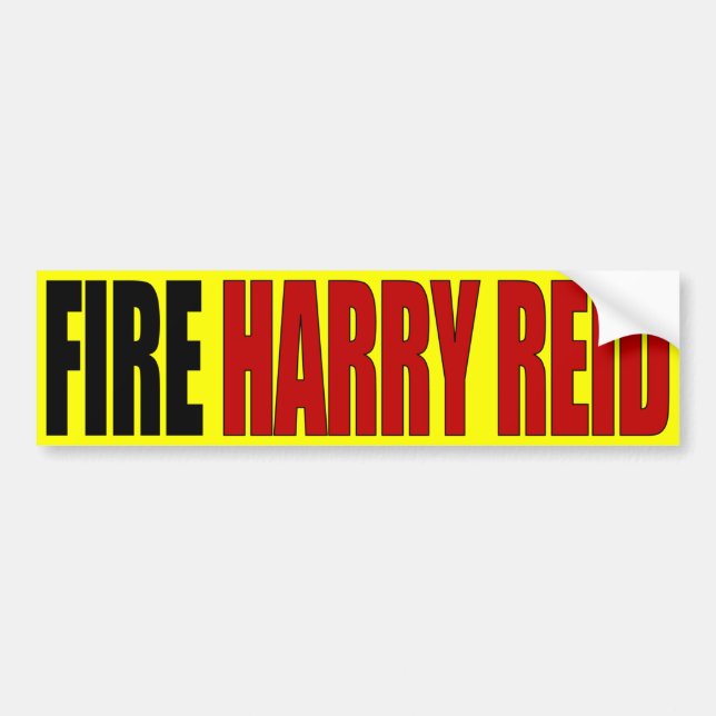 Fire Harry Reid - Anti Harry Reid Bumper Sticker (Front)