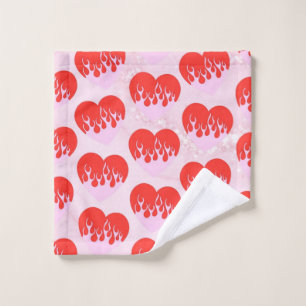 Fire Heart Bath Towel Set
