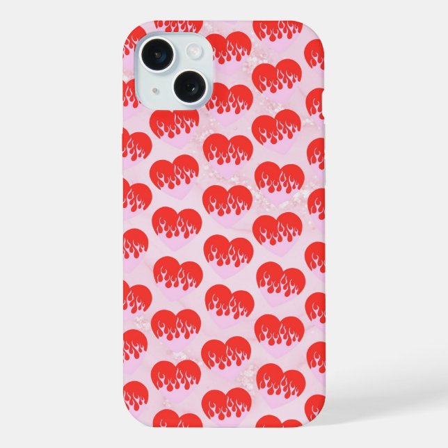 Fire Heart iPhone Case (Back)