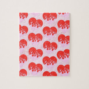 Fire Heart Jigsaw Puzzle