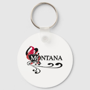 Fire Heart Montana Key Ring