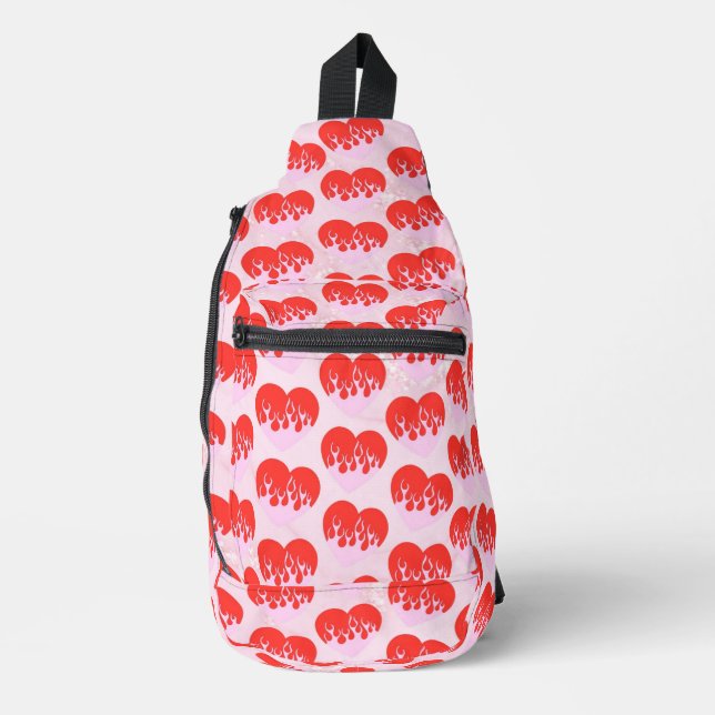 Fire Heart Sling Bag (Front)