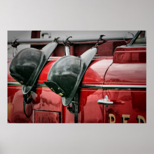 Fire helmets Poster