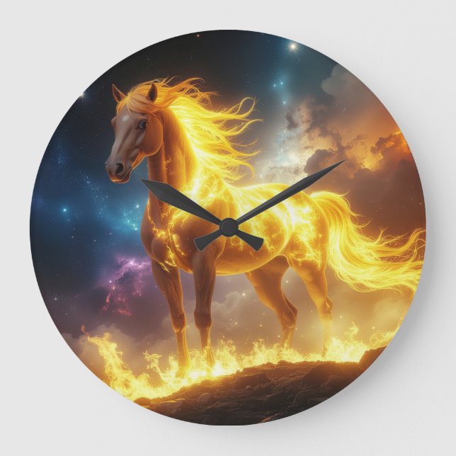 FIRE HORSE - 2026 - CHINESE ZODIACS LARGE CLOCK (Front)