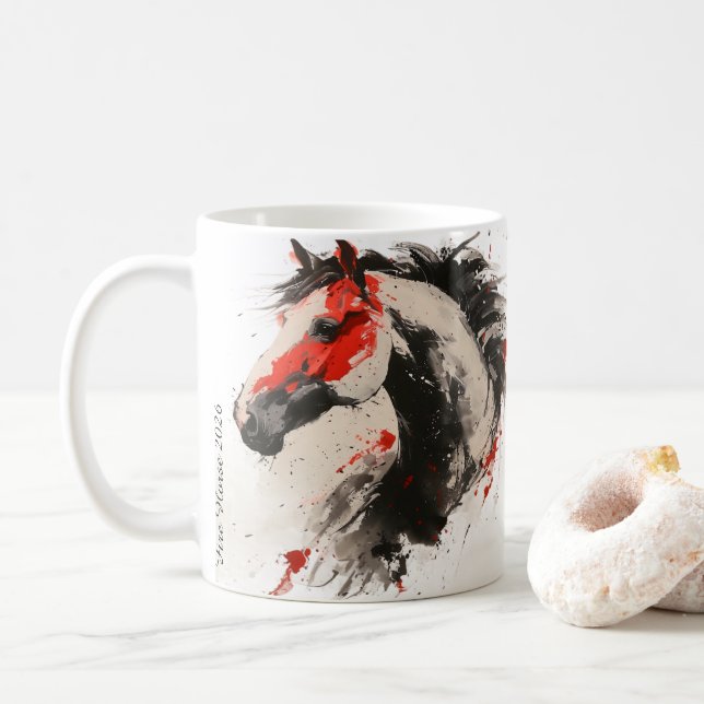 Fire Horse 2026 — Lumina & Ash Signature Mug (With Donut)