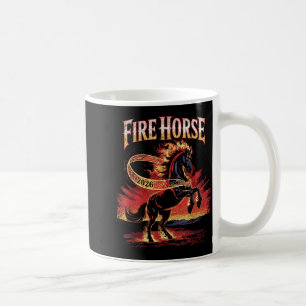 Fire Horse 2026 Zodiac Art Chinese New Year  Coffee Mug