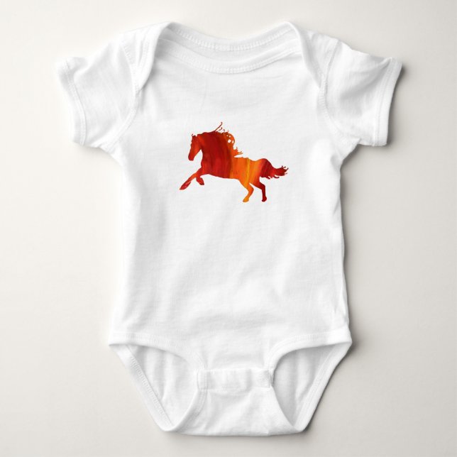Fire Horse Baby Bodysuit (Front)