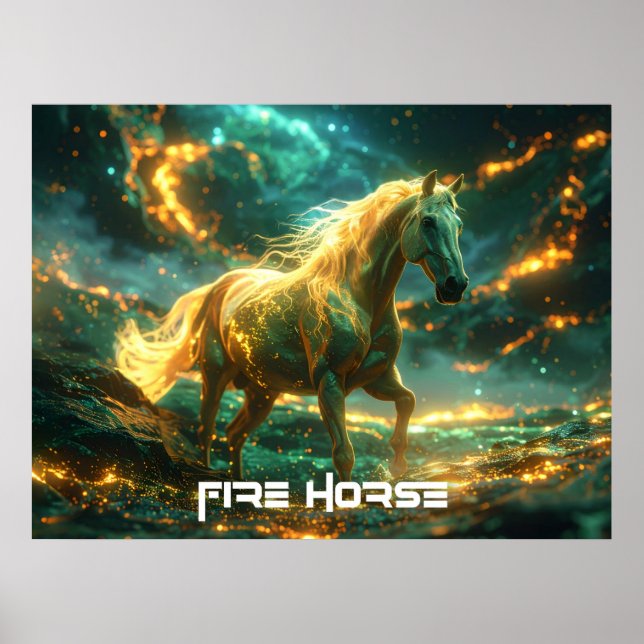 FIRE HORSE - CHINESE ZODIAC -  POSTER (Front)