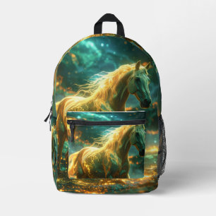 FIRE HORSE - CHINESE ZODIAC -  PRINTED BACKPACK