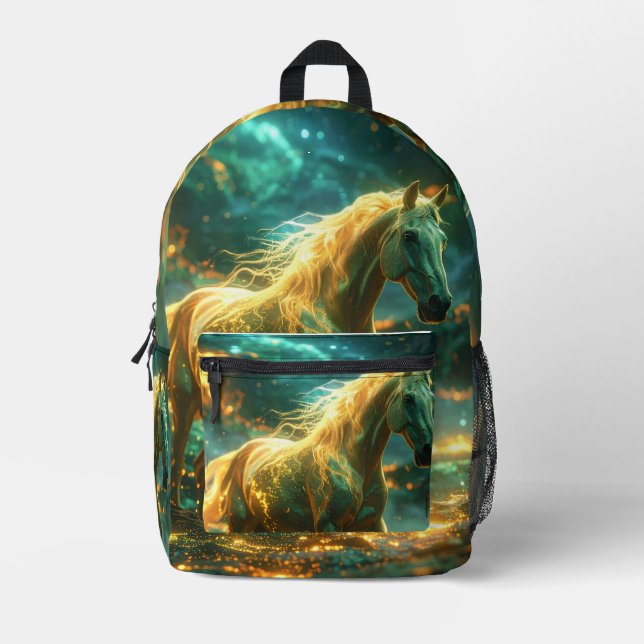 FIRE HORSE - CHINESE ZODIAC -  PRINTED BACKPACK (Front)