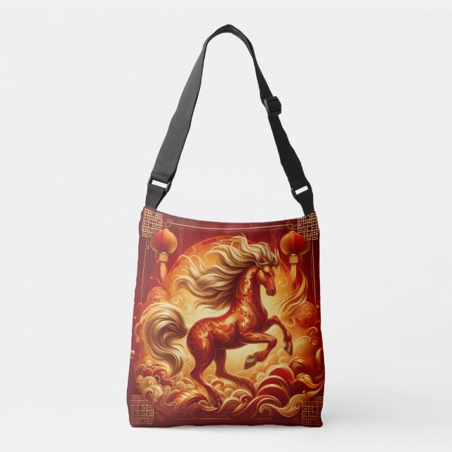 Fire Horse  Crossbody Bag (Front)