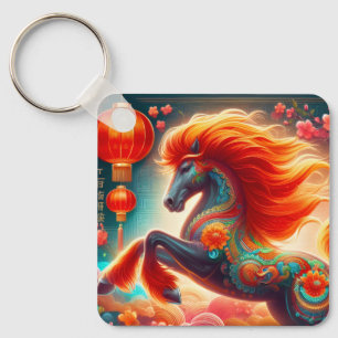 Fire Horse Key Ring