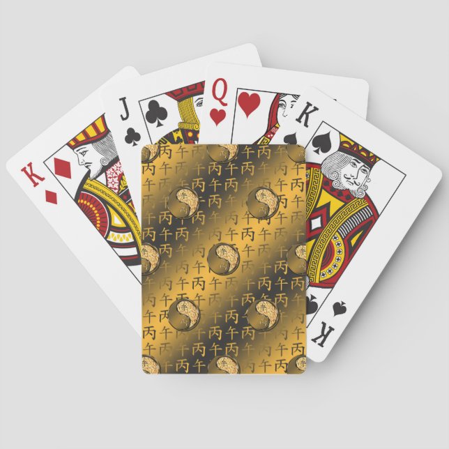Fire Horse Playing Cards (Back)