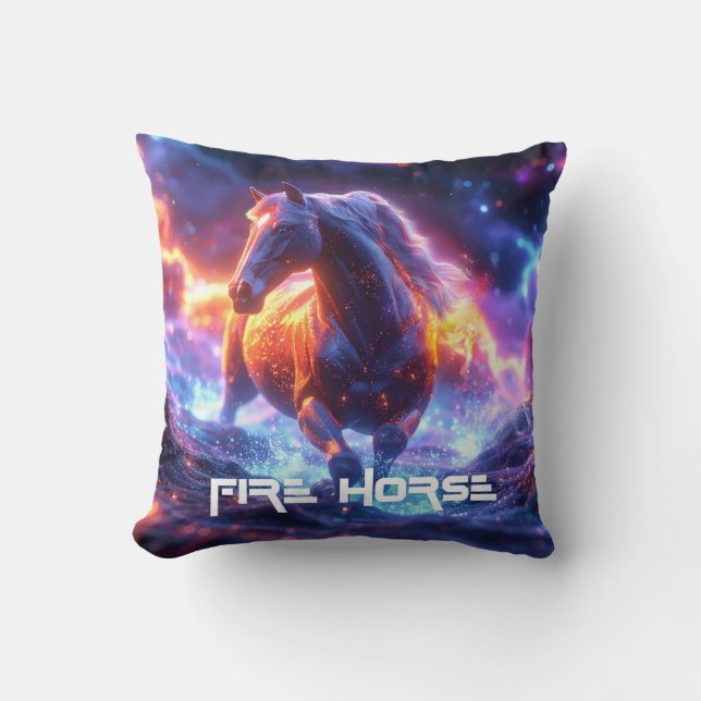 FIRE HORSE - SHENG XIAO -  CUSHION (Front)