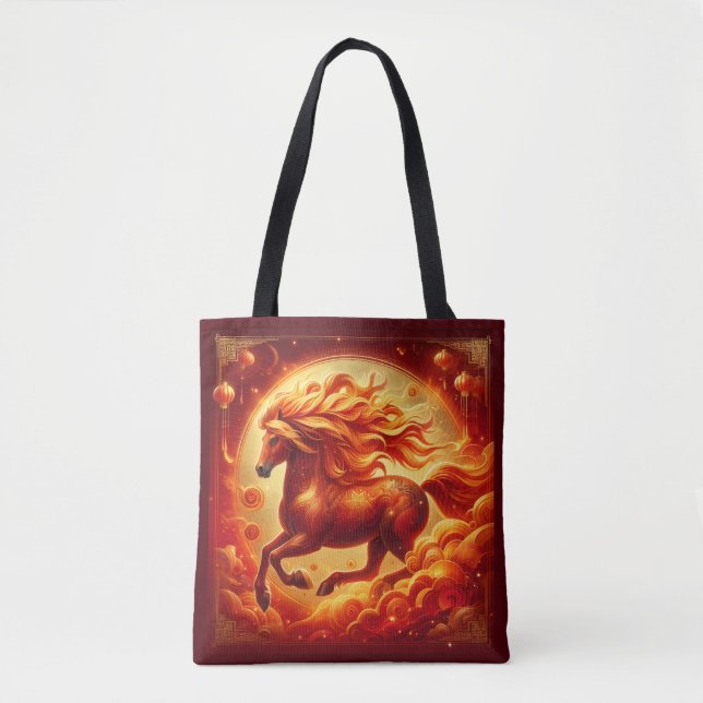 Fire Horse Too Tote Bag (Front)