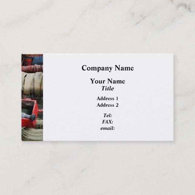 Fire Hose Business Card (Front)