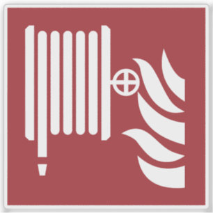 Fire Hose Reel Safety Sign