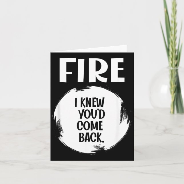 FIRE - Hot Packet Funny Taco Matching Halloween Card (Front)