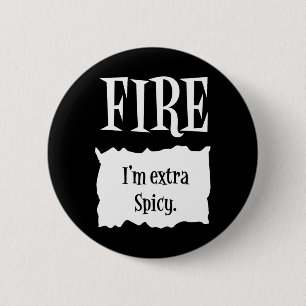 FIRE - Hot Packet Halloween Taco Costume 6 Cm Round Badge