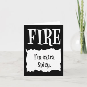 FIRE - Hot Packet Halloween Taco Costume Card