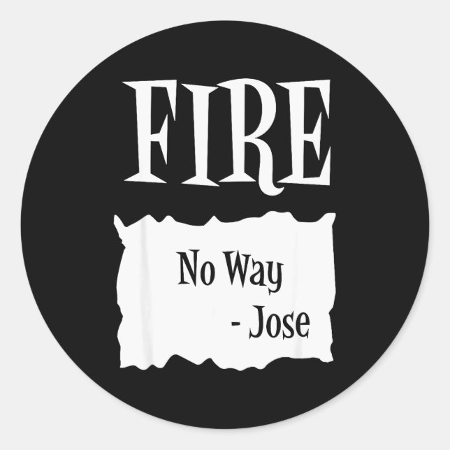 Fire - Hot Packet Halloween Taco Costume  Classic Round Sticker (Front)