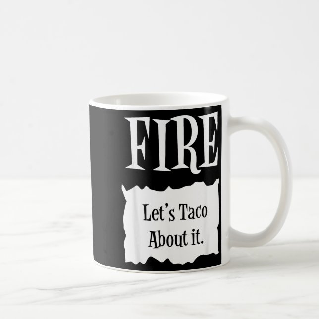 FIRE - Hot Packet Halloween Taco Costume Coffee Mug (Right)