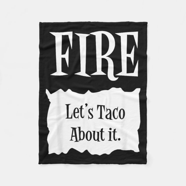 FIRE - Hot Packet Halloween Taco Costume Fleece Blanket (Front)