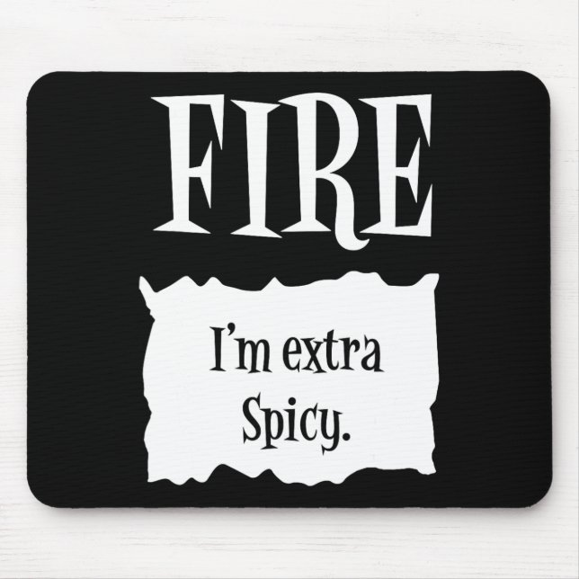FIRE - Hot Packet Halloween Taco Costume  Mouse Mat (Front)
