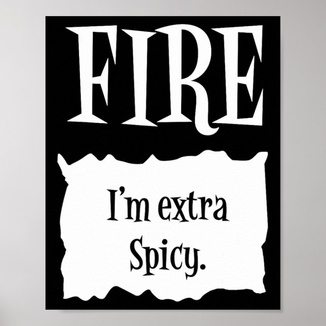 FIRE - Hot Packet Halloween Taco Costume  Poster (Front)