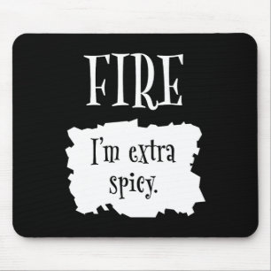 Fire Hot Packet Halloween Taco I'm Extra Spicy Cos Mouse Mat