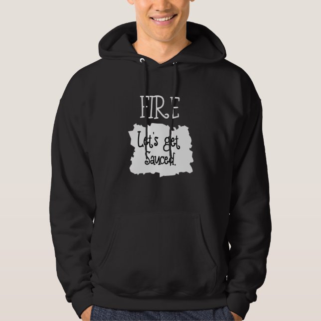 Fire Hot Packet Taco Get Sauced  Halloween Hoodie (Front)