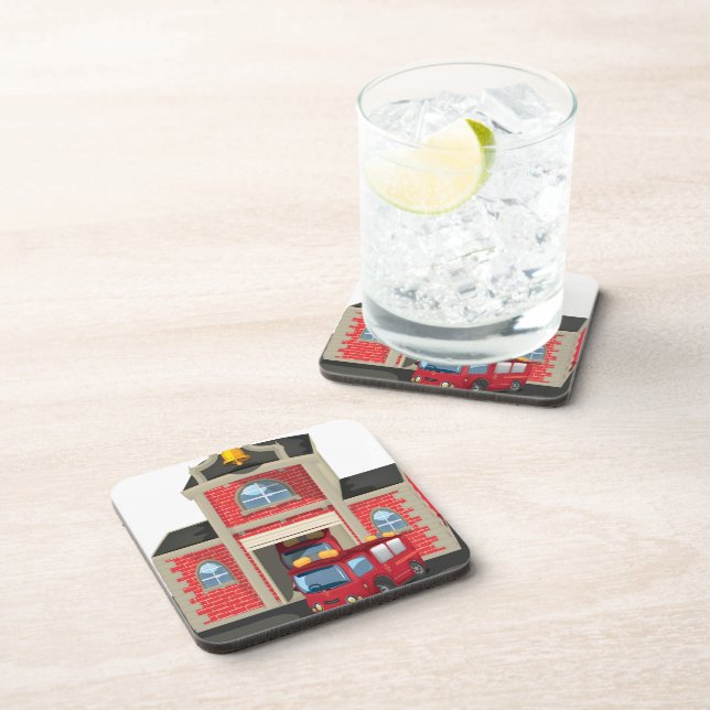 Fire House and Fire Truck Coaster (Right Side)