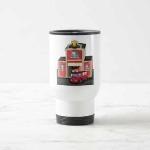 Fire House and Fire Truck Travel Mug