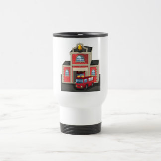 Fire House and Fire Truck Travel Mug