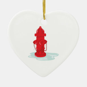 Fire Hydrant Ceramic Tree Decoration