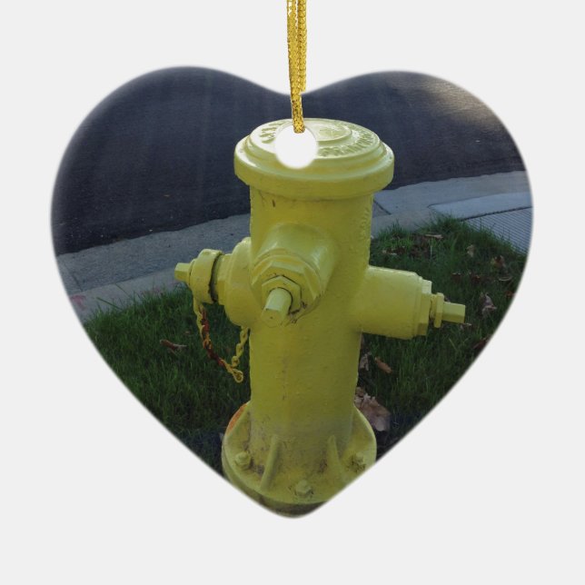 Fire Hydrant Ceramic Tree Decoration (Front)