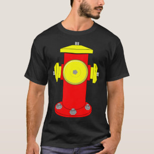 Fire Hydrant Costume Easy Simple Costumes Gift T-Shirt